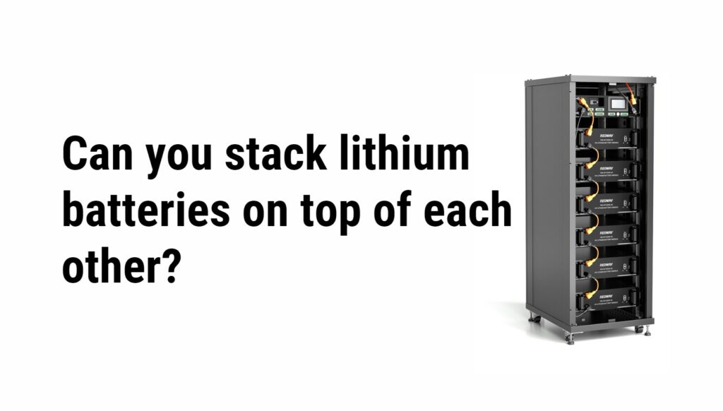 Can you stack lithium batteries on top of each other?