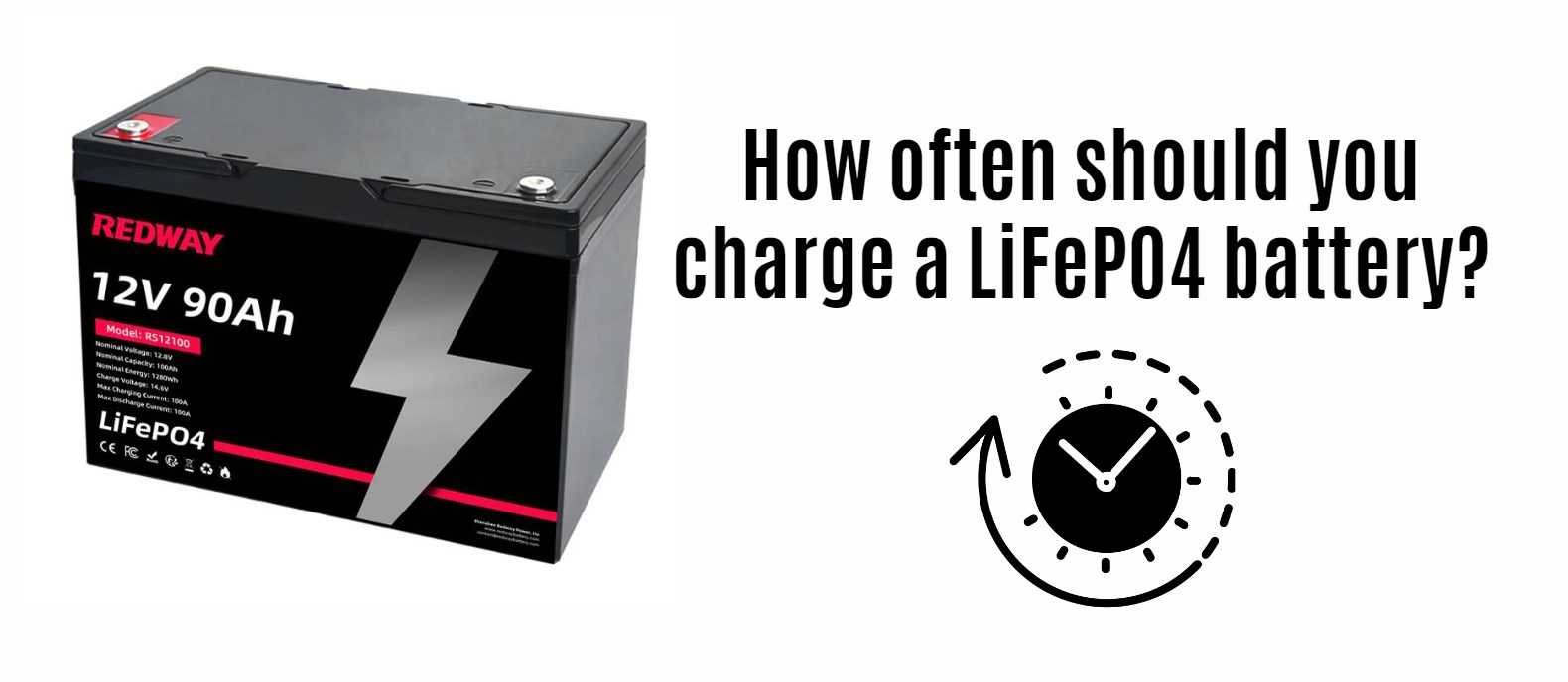 How often should you charge a LiFePO4 battery? 12v 90ah lifepo4 battery