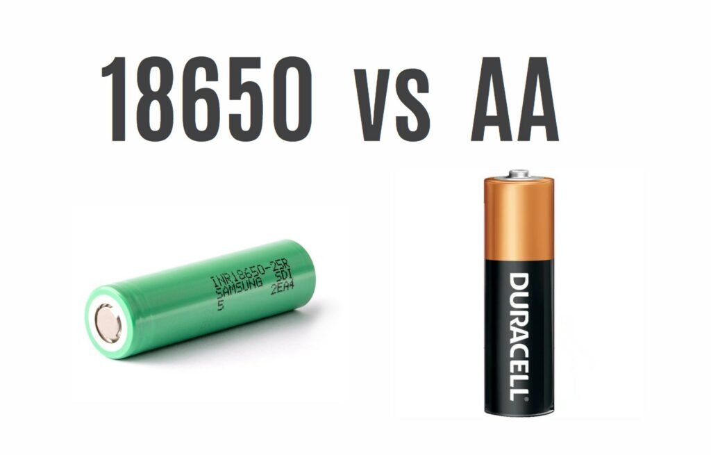 18650 vs AA. Comprehensive Guide to 18650 Batteries vs. AA Batteries
