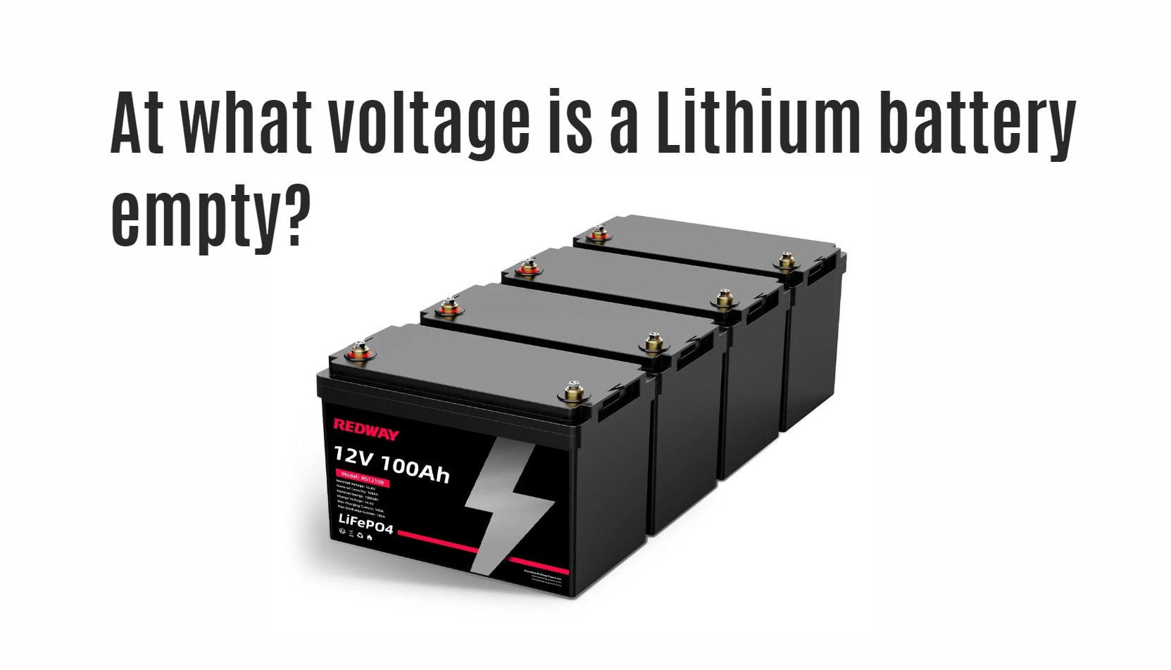 At what voltage is a Lithium battery empty?