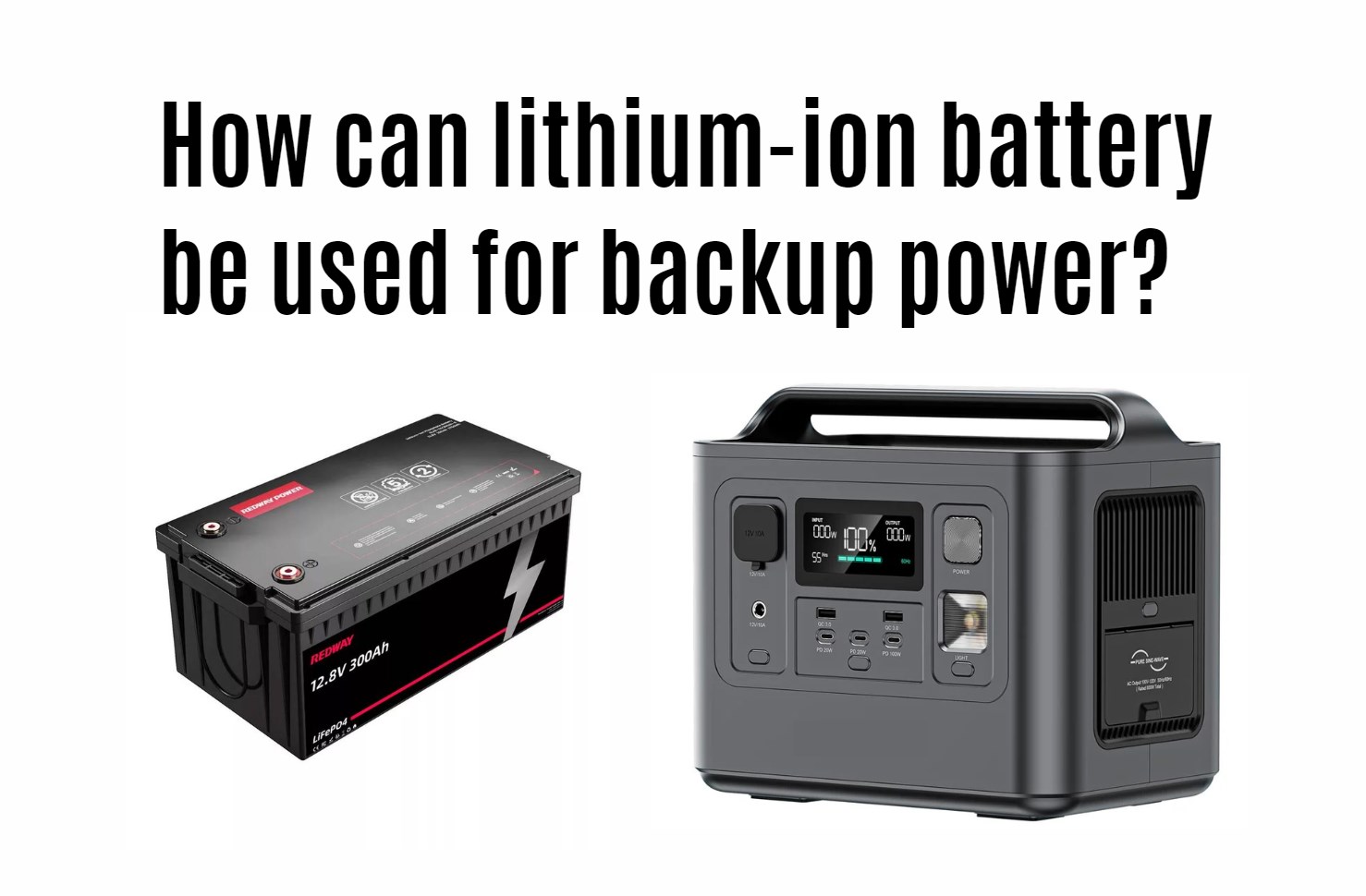How can lithium-ion battery be used for backup power? 12v 300ah lithium battery. portable power station