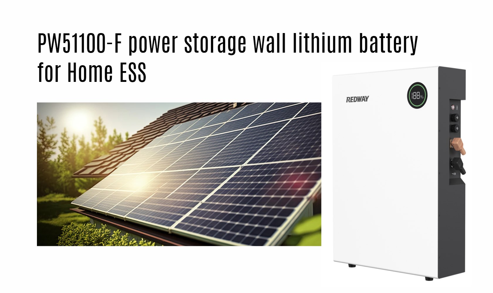 PW51100-F power storage wall lithium battery for Home ESS