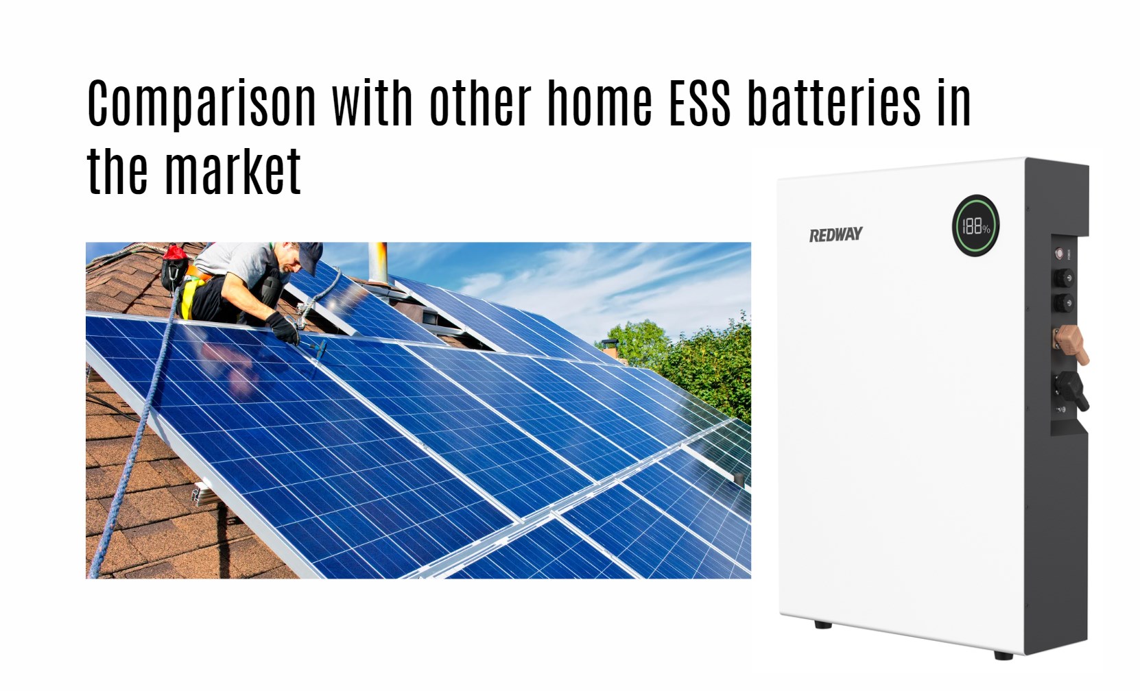 Comparison with other home ESS batteries in the market. PW51100-F
