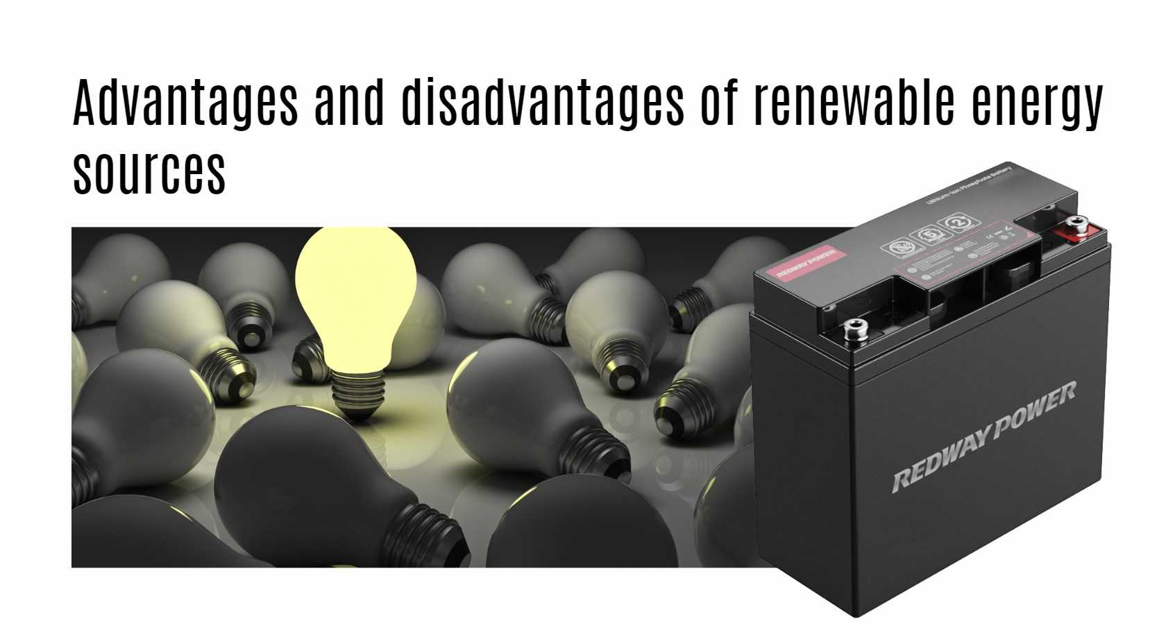 Advantages and disadvantages of renewable energy sources