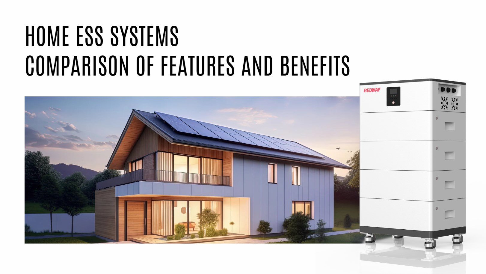 Comparison of Features and Benefits, powerall 48v 5kwh 10kwh 15kwh 20kwh 30kwh all in one hess system