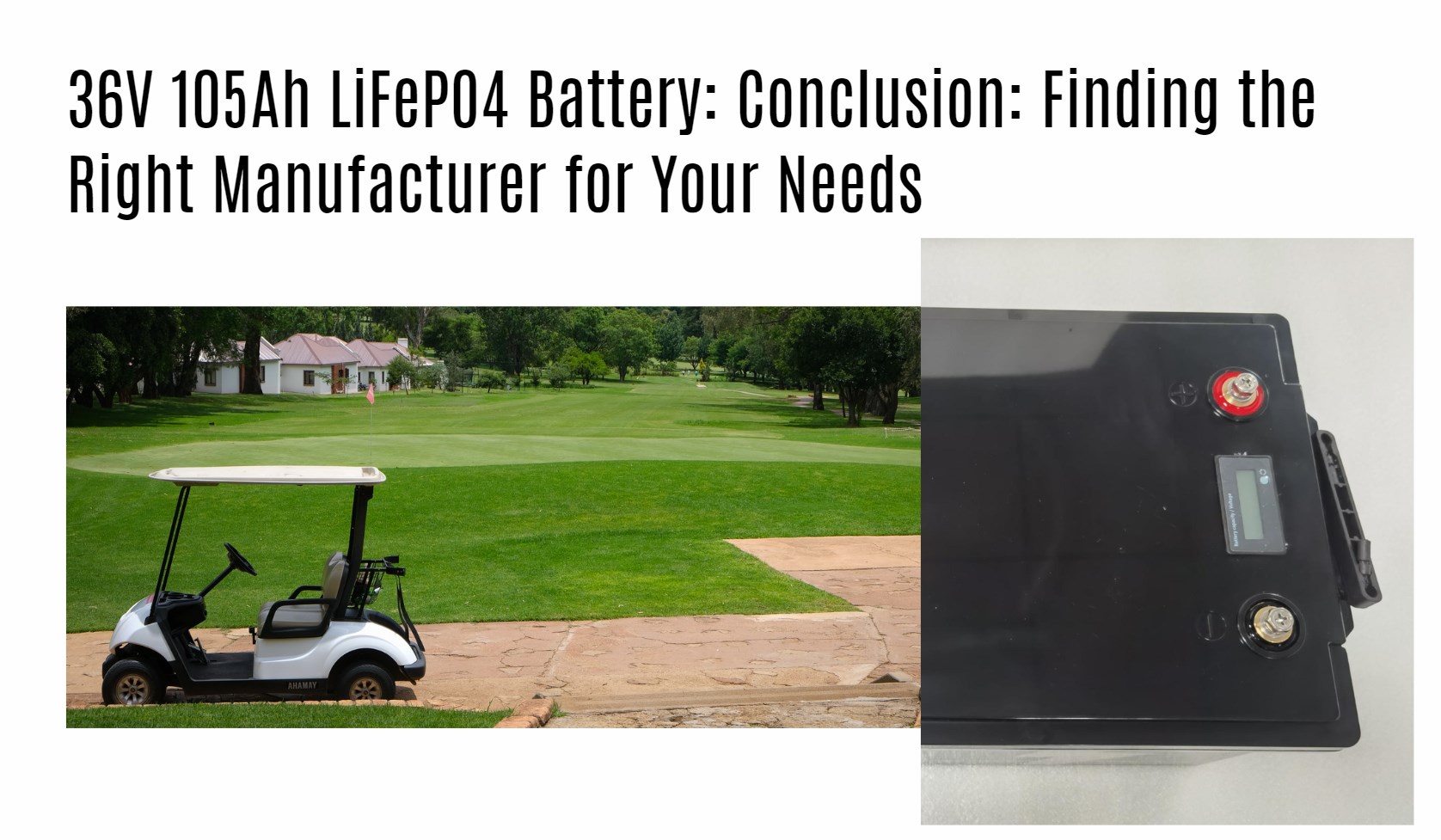 Conclusion: Finding the Right Manufacturer for Your Needs. 36v 100ah golf cart lithium battery manufacturer oem factory redway