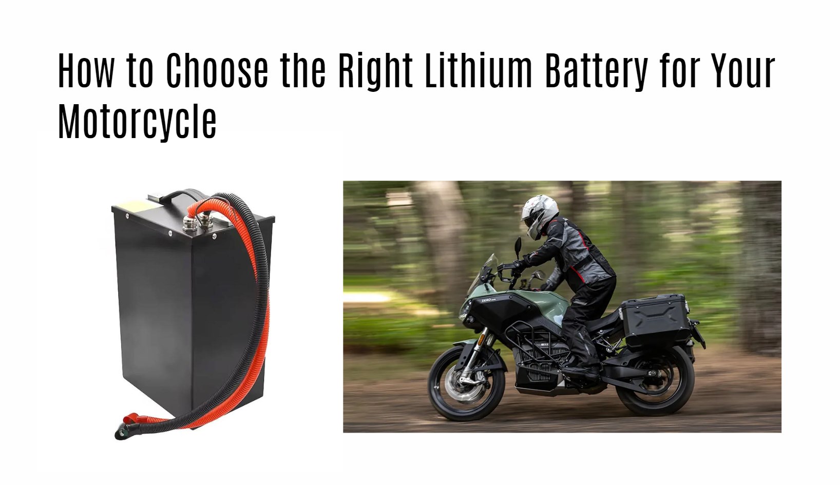 How to Choose the Right Lithium Battery for Your Motorcycle. electric motorcycle lithium battery factory manufacturer oem redway