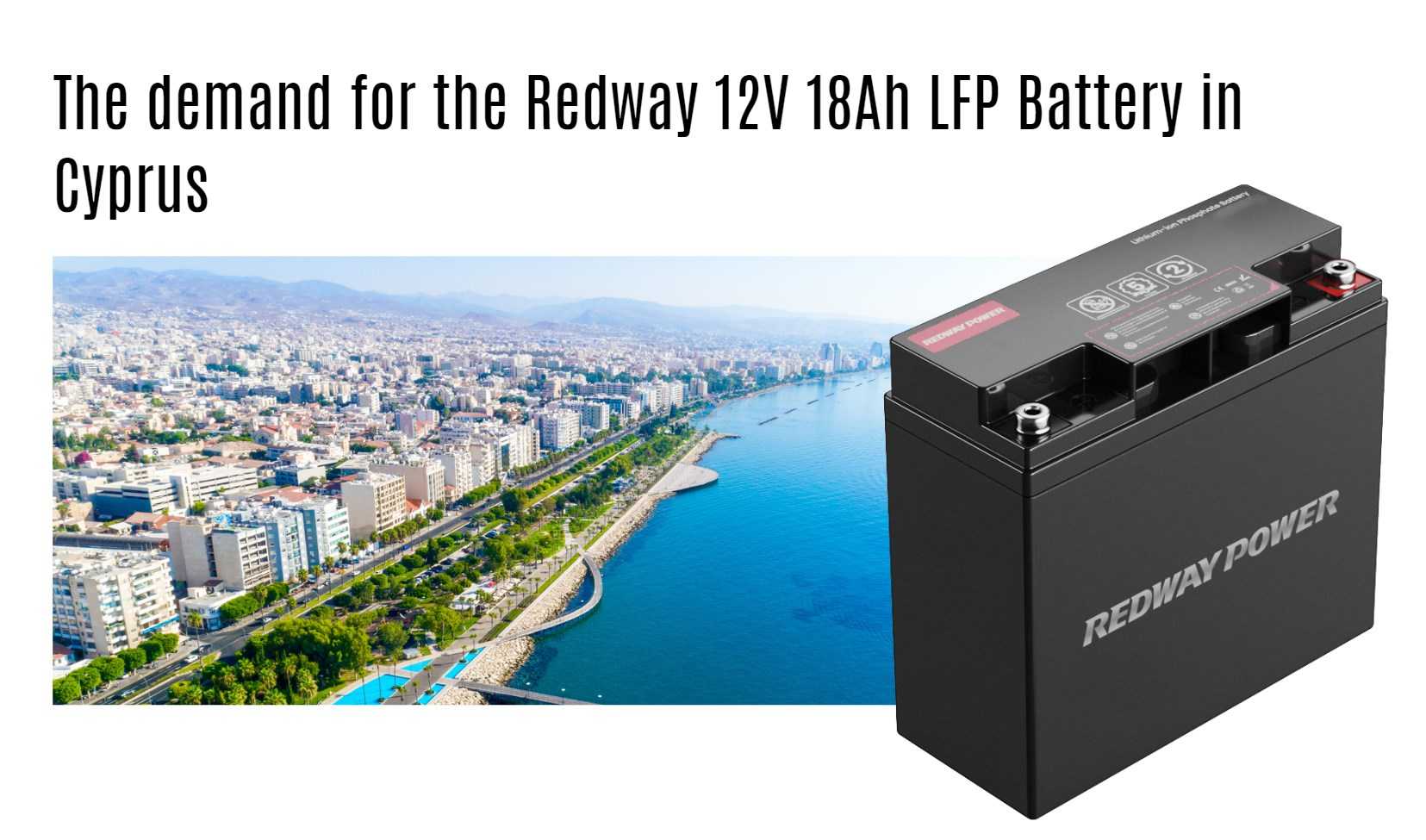 The demand for the Redway 12V 18Ah LFP Battery in Cyprus