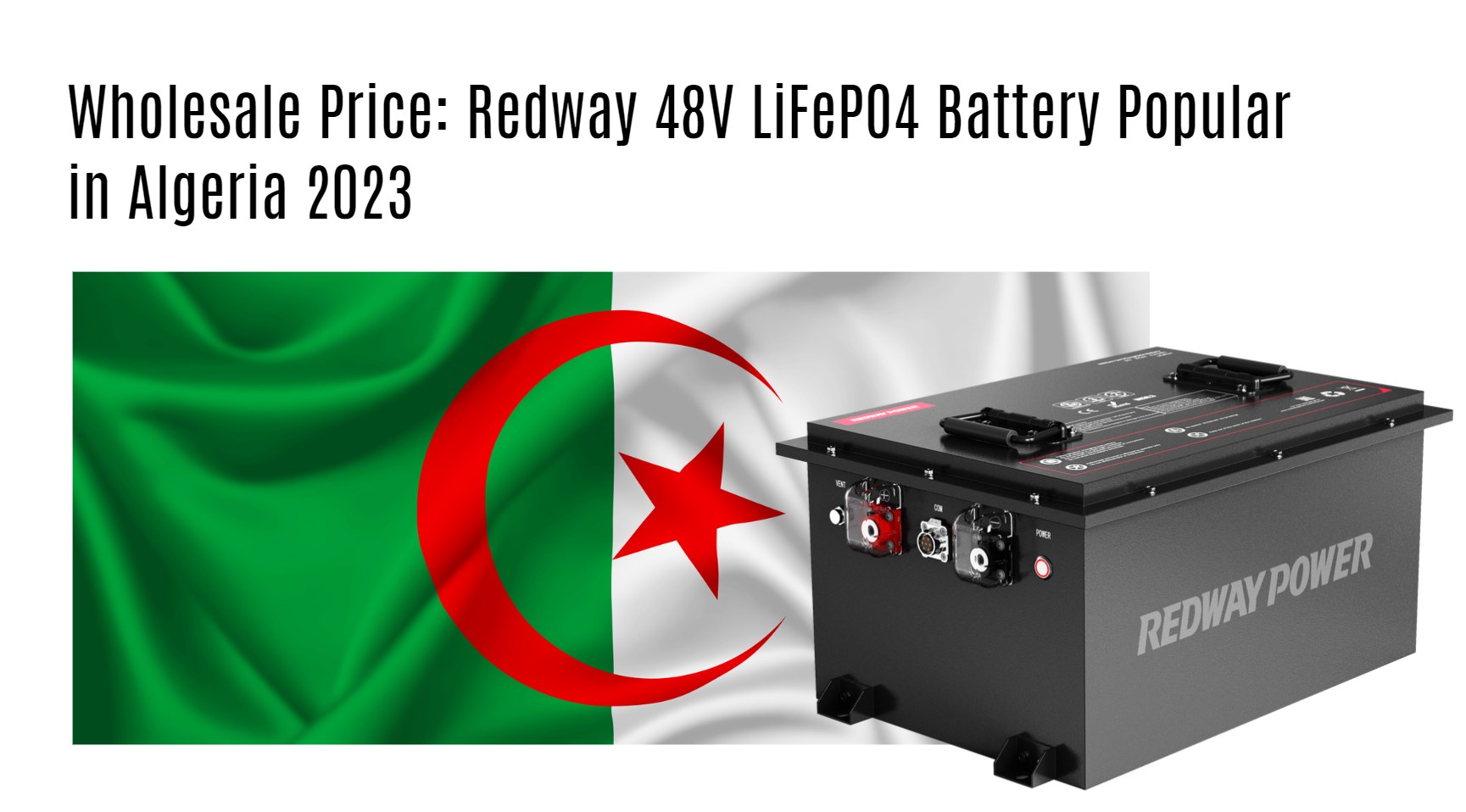 Wholesale Price: Redway 48V LiFePO4 Battery Popular in Algeria 2023