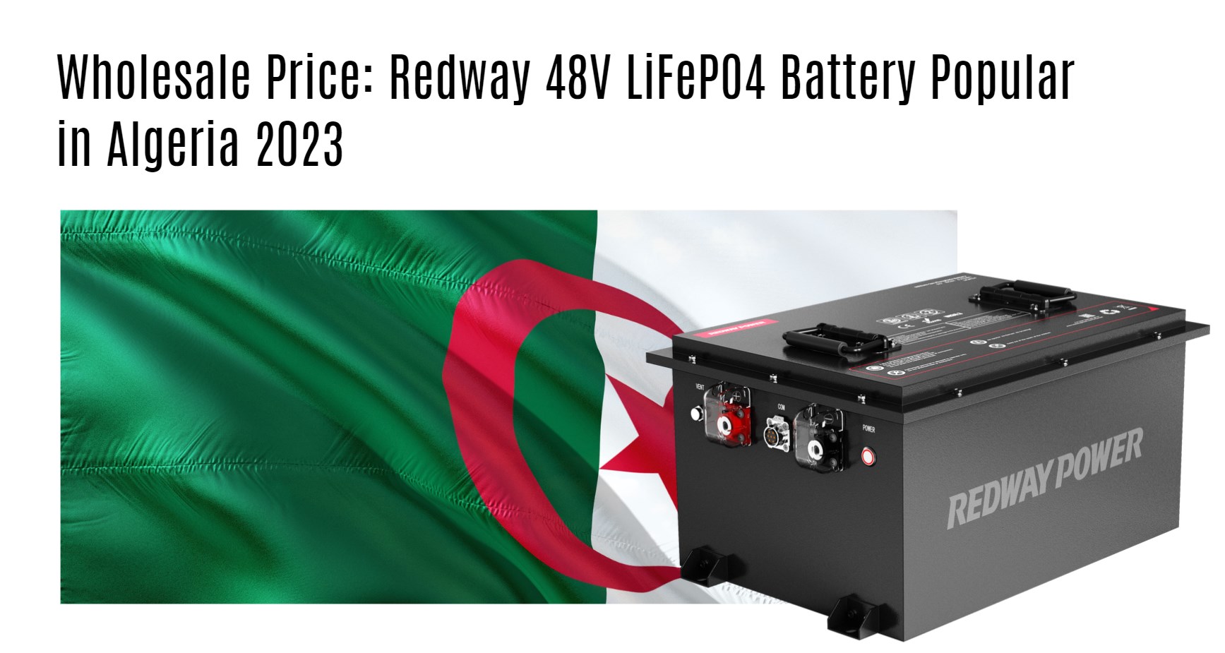 Redway 48V LiFePO4 Battery. Wholesale Price: Redway 48V LiFePO4 Battery Popular in Algeria 2023