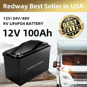 12v 100ah rv lithium battery factory lfp lifepo4 redway group 24 group 31