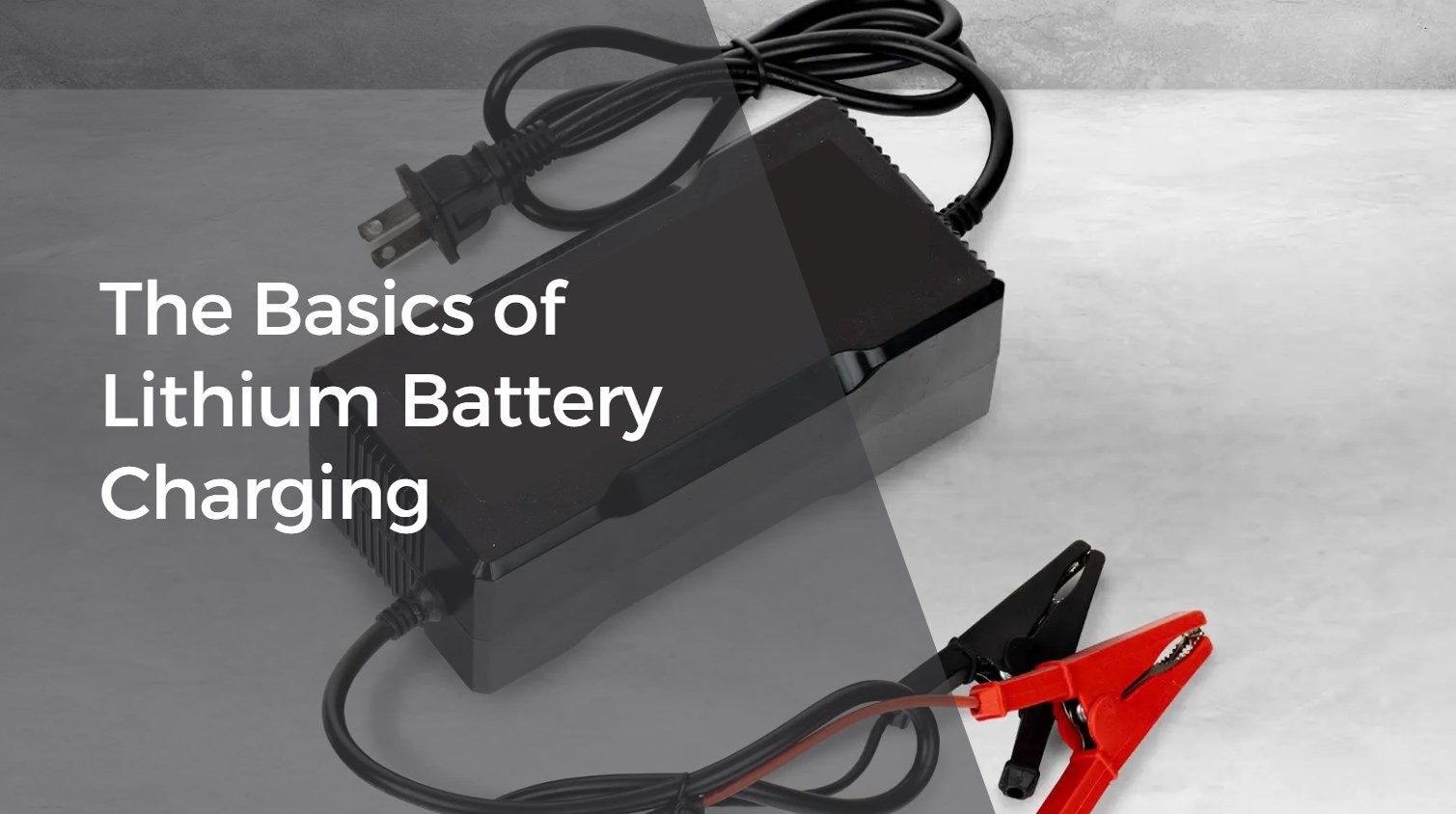 The Basics of Lithium Battery Charging. lfp battery charger
