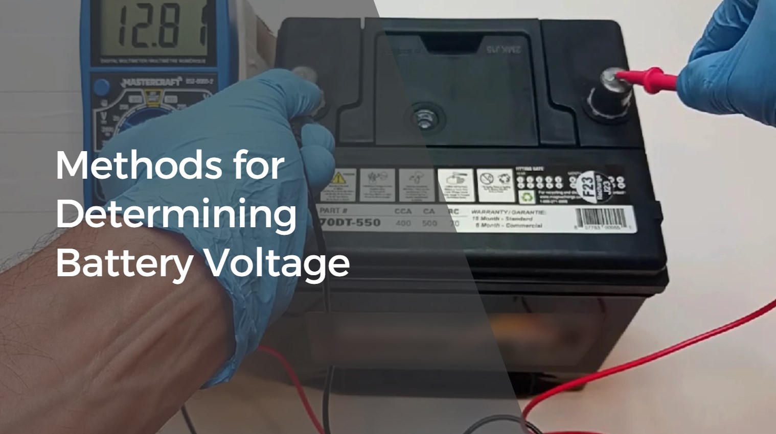 Methods for Determining Battery Voltage. voltage testing