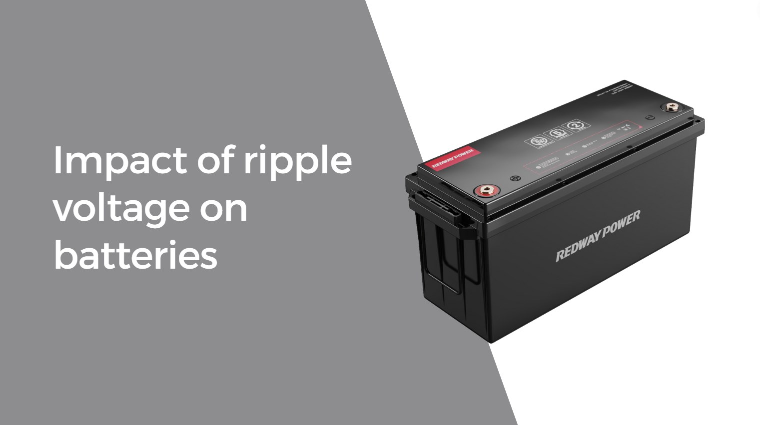 Impact of ripple voltage on batteries. 12v 200ah lifepo4 battery factory redway lfp