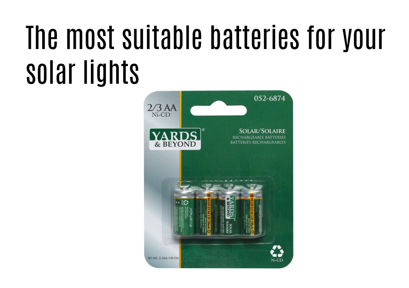 The most suitable batteries for your solar lights
