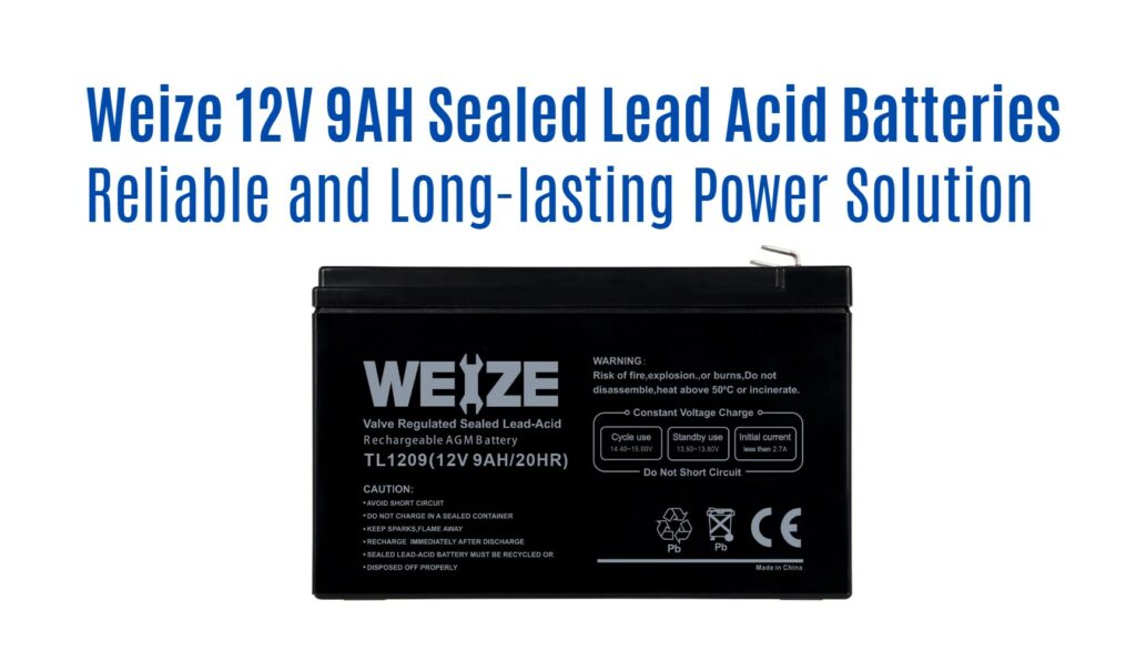 Weize 12V 9AH Sealed Lead Acid Batteries - Reliable and Long-lasting Power Solution