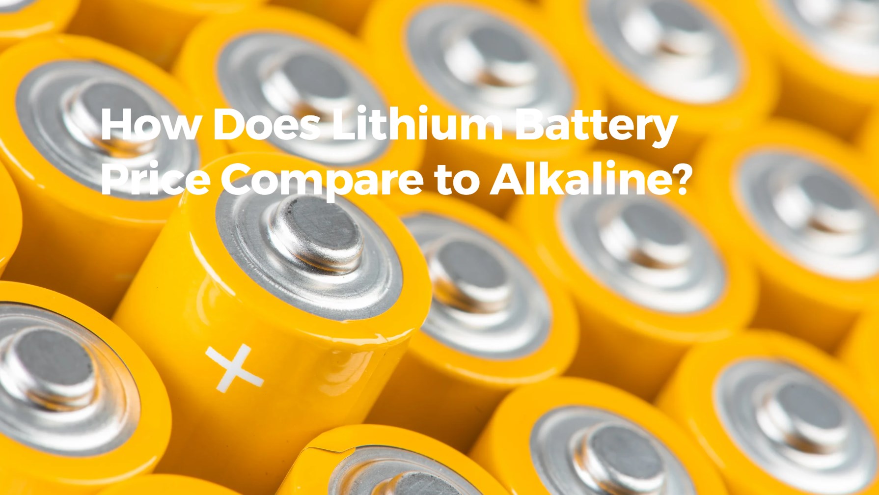 How Does Lithium Battery Price Compare to Alkaline?