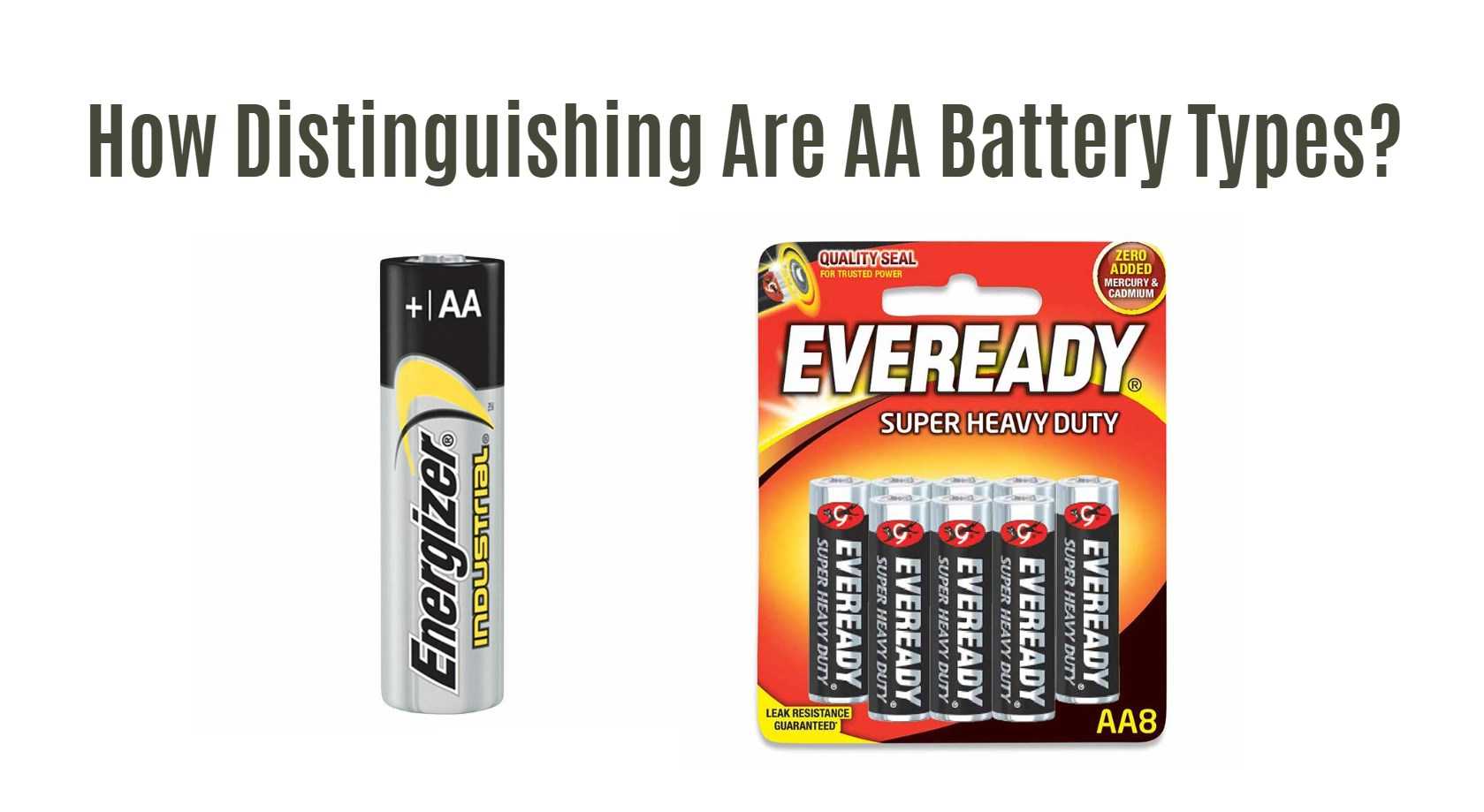 How Distinguishing Are AA Battery Types?