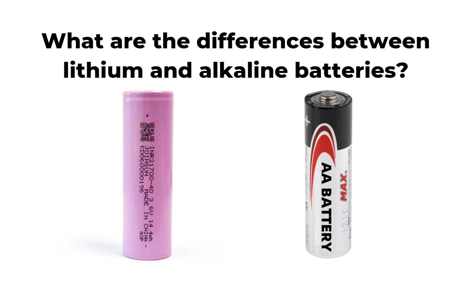 What are the differences between lithium and alkaline batteries?