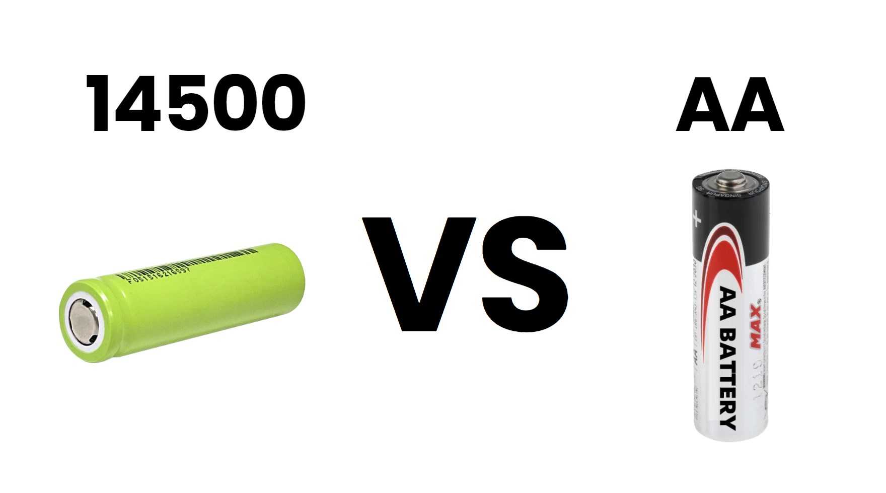 How to Compare 14500 vs AA Batteries?