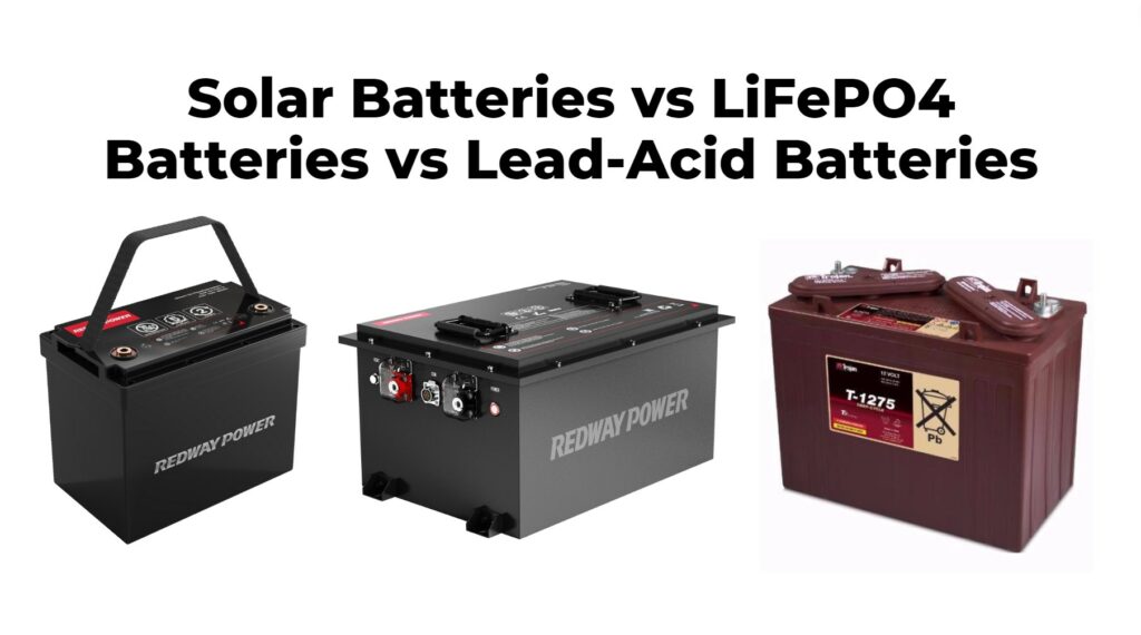 Solar Batteries vs LiFePO4 Batteries vs Lead-Acid Batteries: Choosing the Right Energy Storage Solution
