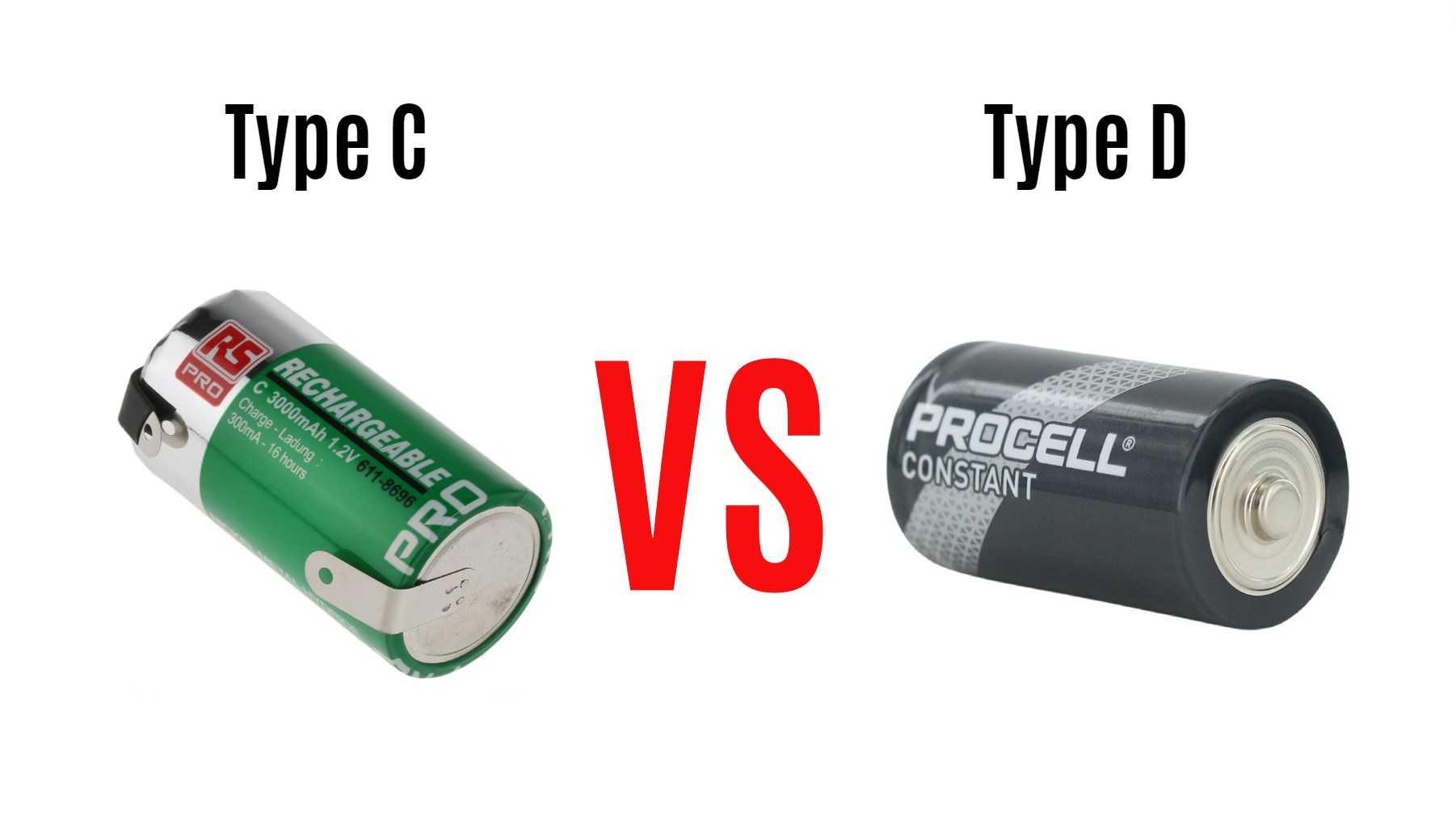 What is Type C or D batteries? Type C vs Type D