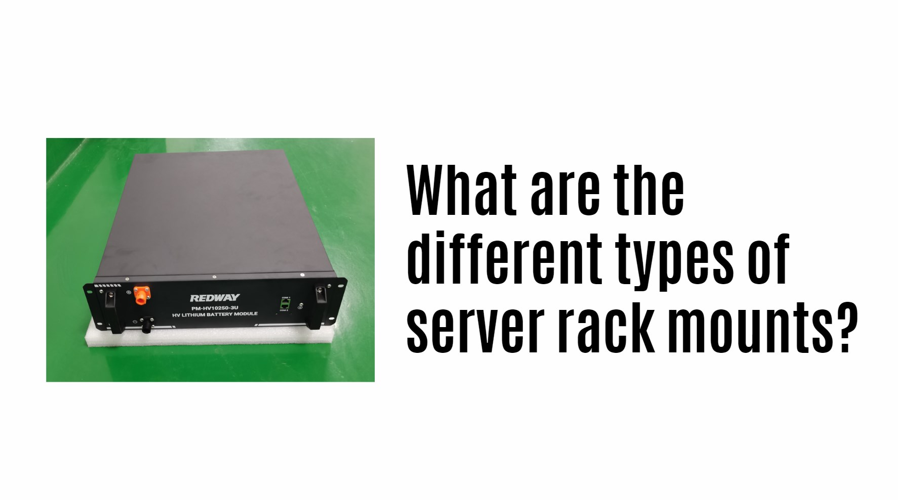 What are the different types of server rack mounts?