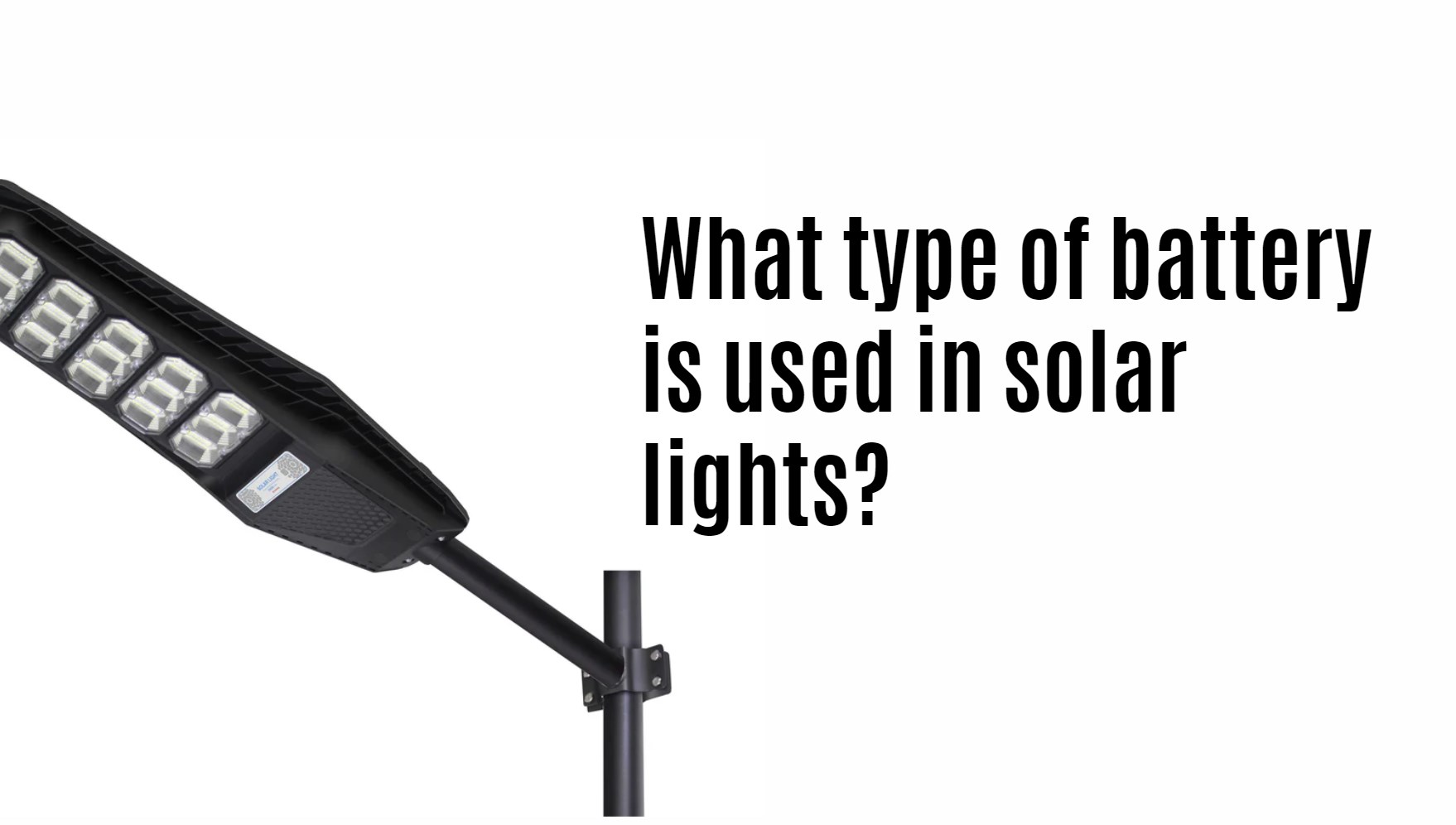 What type of battery is used in solar lights?