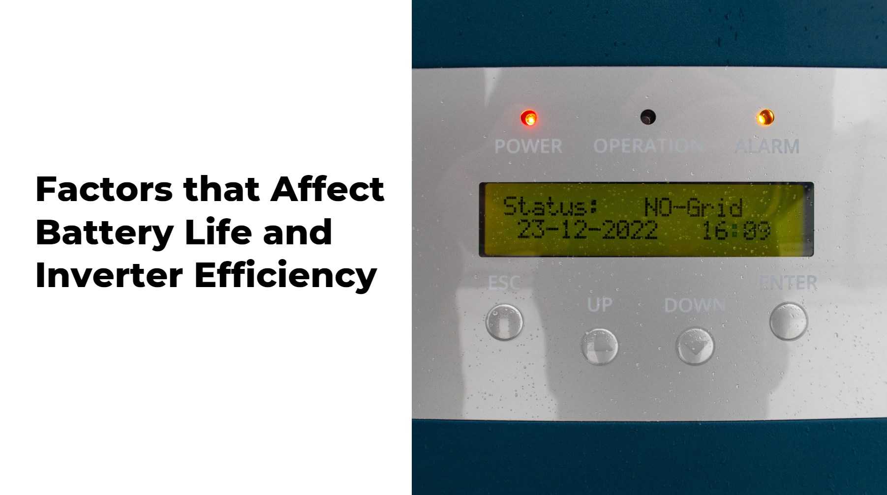 Factors that Affect Battery Life and Inverter Efficiency