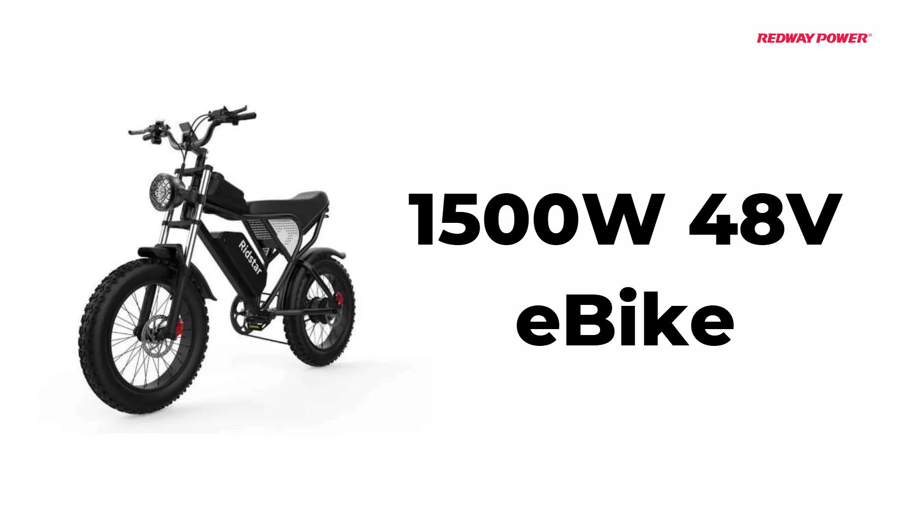 The Speed and Performance of a 1500W 48V Electric Bike: An In-Depth Analysis