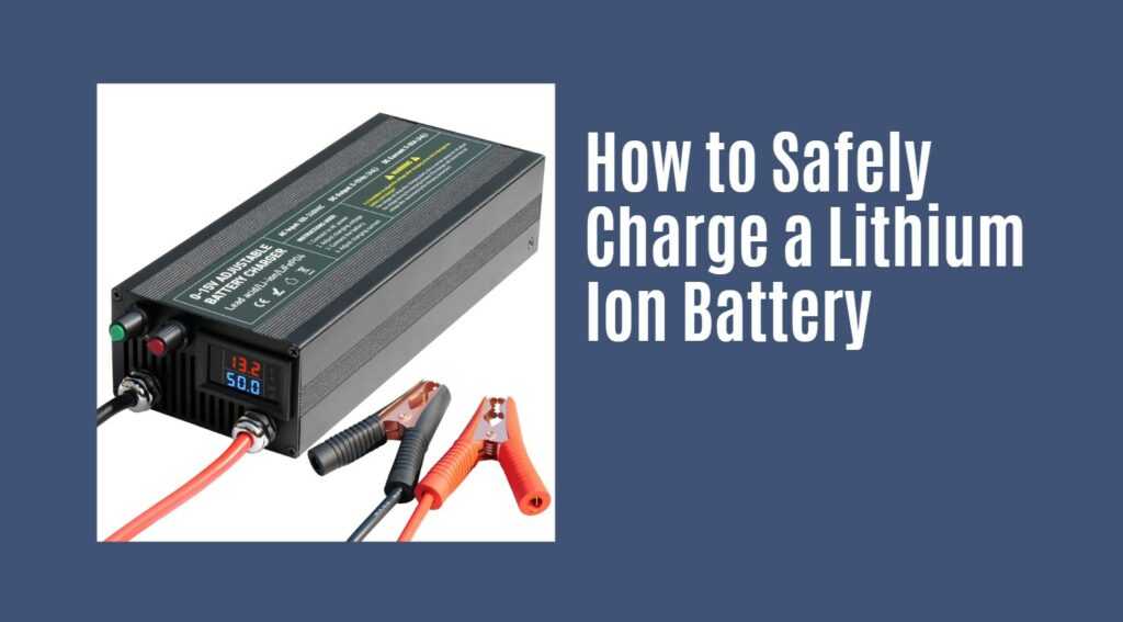 Can I charge a lithium ion battery with a regular battery charger ...