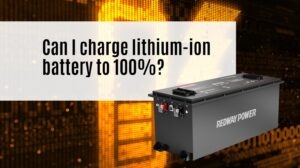 Can I charge lithium-ion battery to 100%?