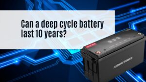 Can a deep cycle battery last 10 years?