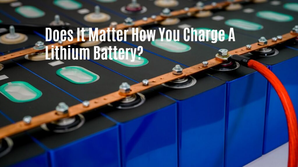 Does It Matter How You Charge A Lithium Battery?