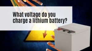 What voltage do you charge a lithium battery?