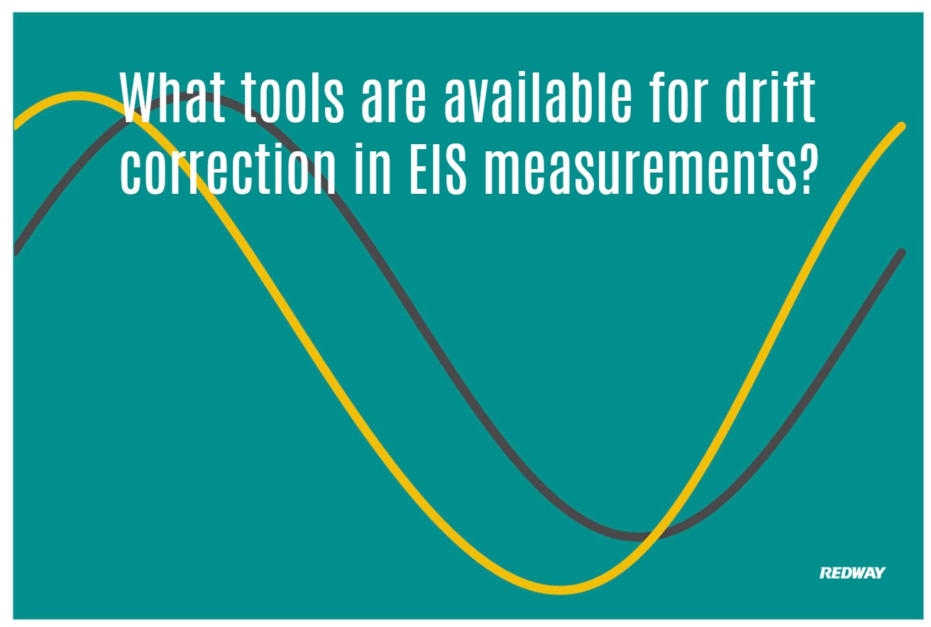 What tools are available for drift correction in EIS measurements?