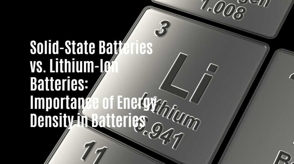 Importance of Energy Density in Batteries | Redway Tech