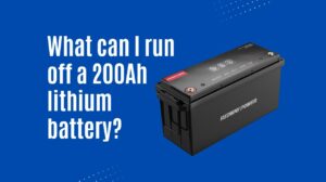 What can I run off a 200Ah lithium battery?