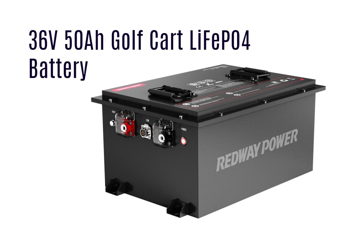 36V 50Ah Golf Cart Lithium battery lfp factory manufacturer redway