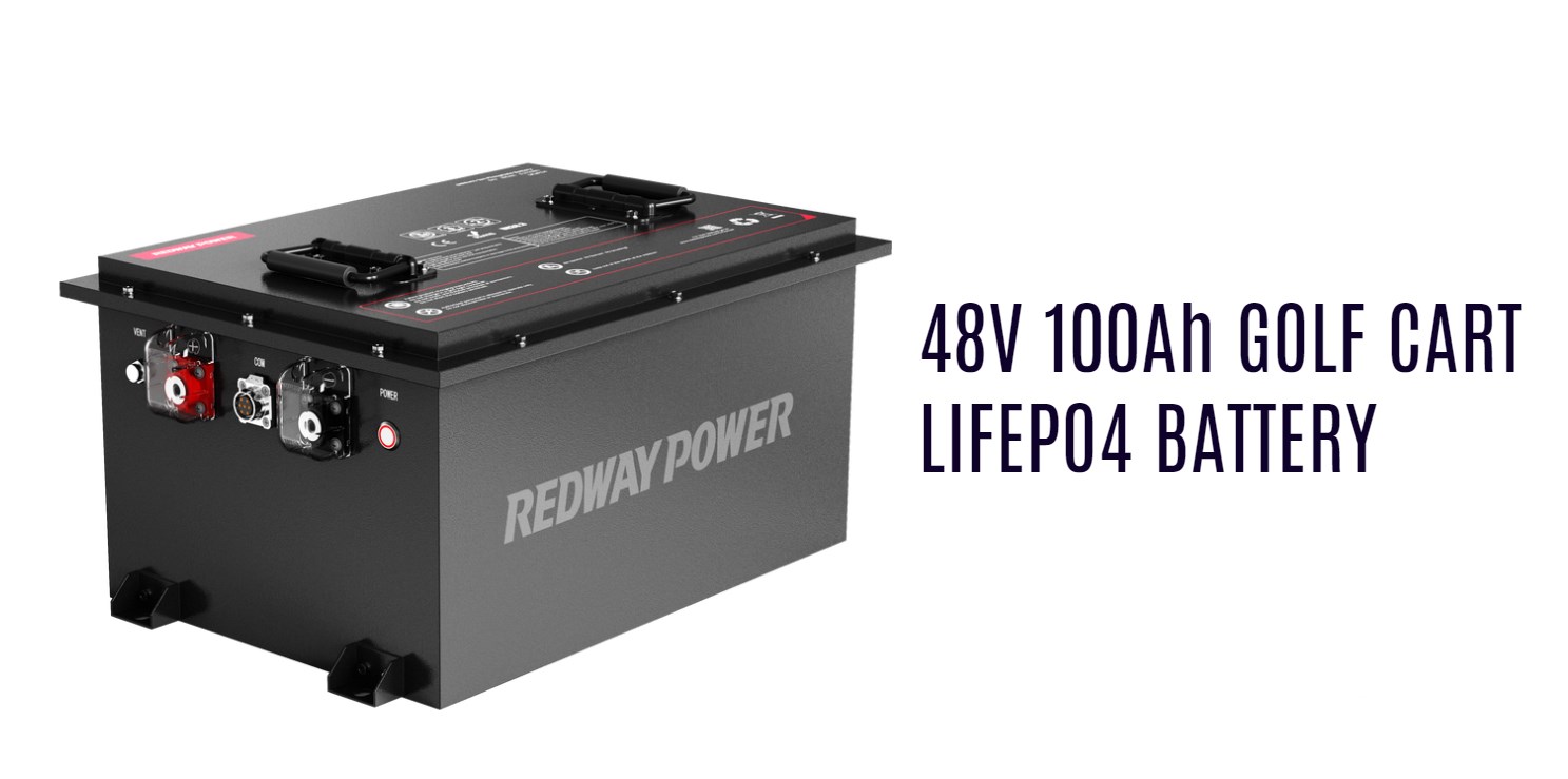 48V 100Ah Golf Cart Lithium battery lfp factory manufacturer redway 51.2V 100AH
