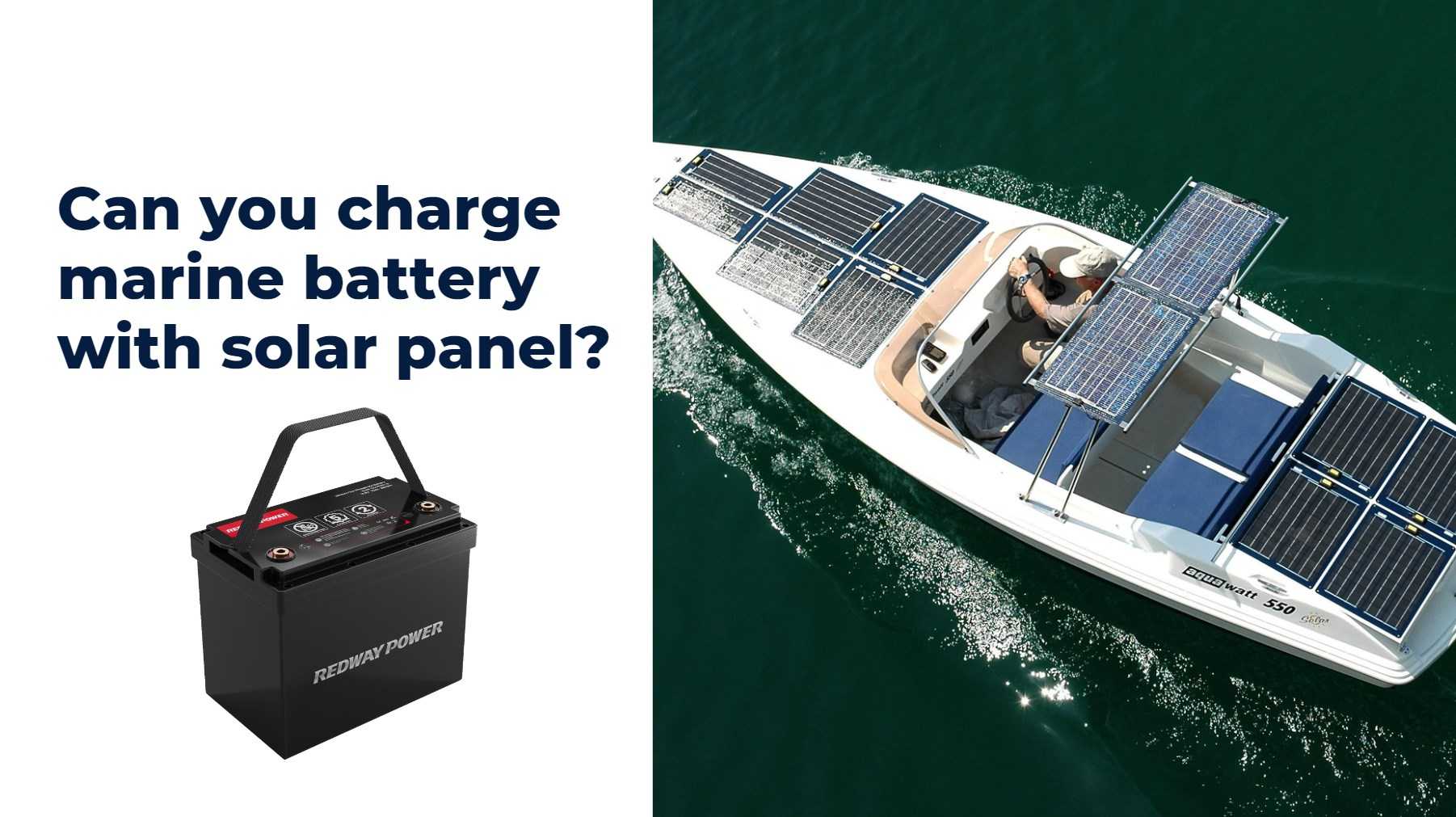 Can you charge marine battery with solar panel?