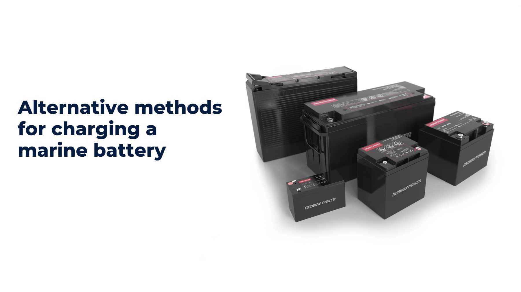 Alternative methods for charging a marine battery