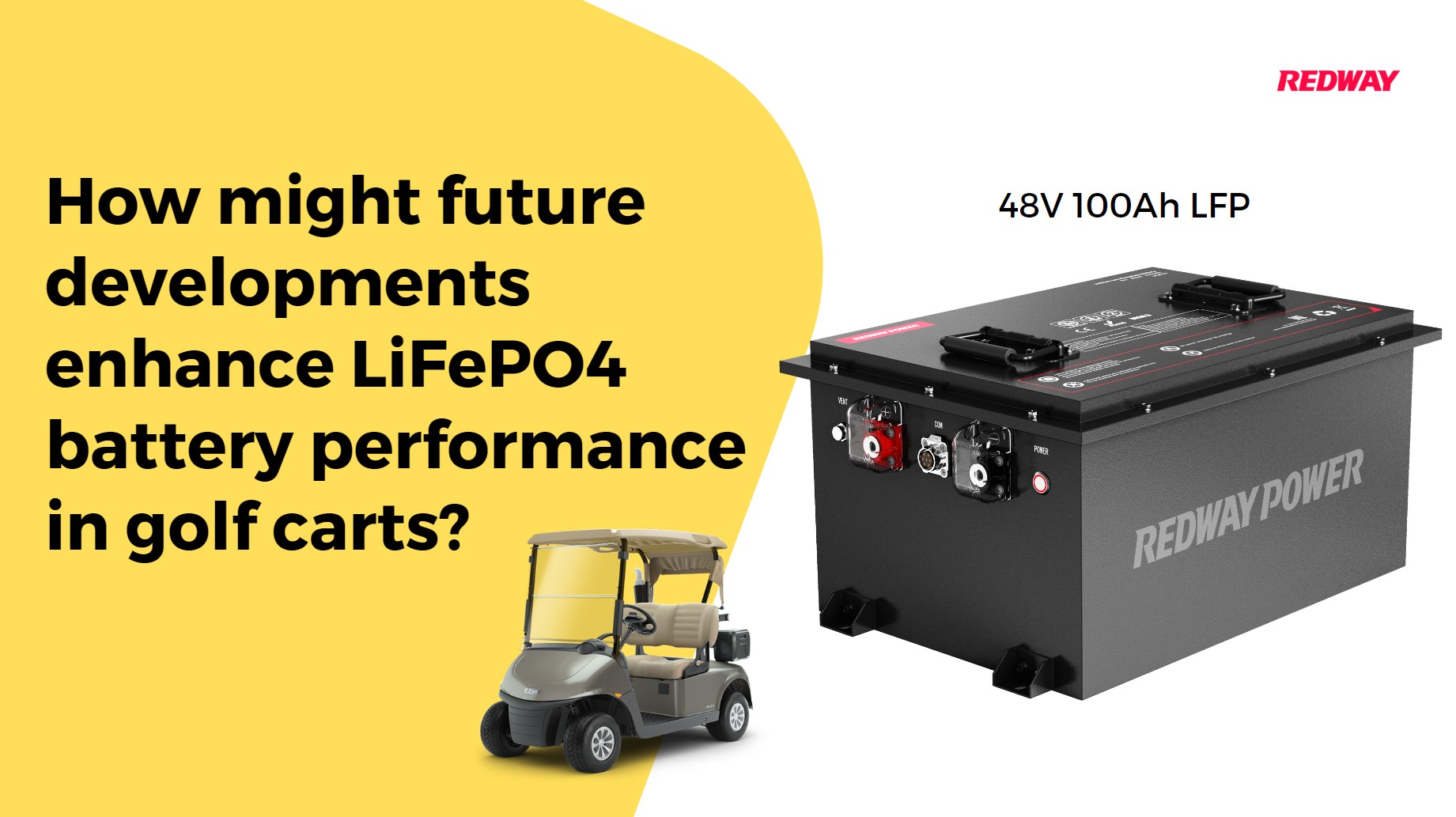 How might future developments enhance LiFePO4 battery performance in golf carts?