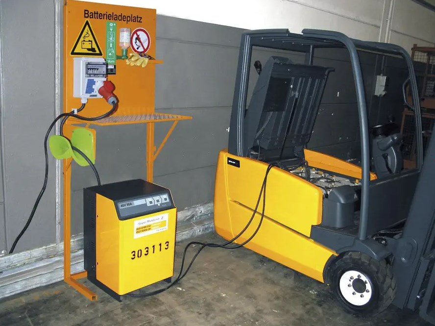 Types of Forklift Battery Charger Stands