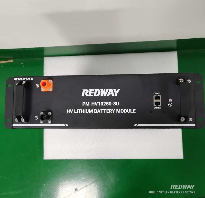 102.4v 100v 50ah rack-mounted lithium battery ess system factory high voltage redway