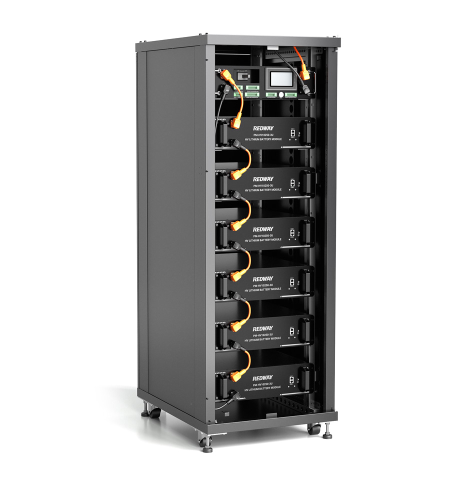 High Voltage Rack-mounted Lithium Battery Factory lifepo4 lfp redway with BCU MCU