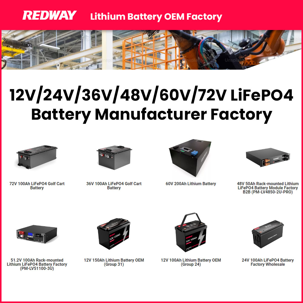 12v/24v/36v/48v/60V/72V LiFePO4 Battery Manufacturer Factory