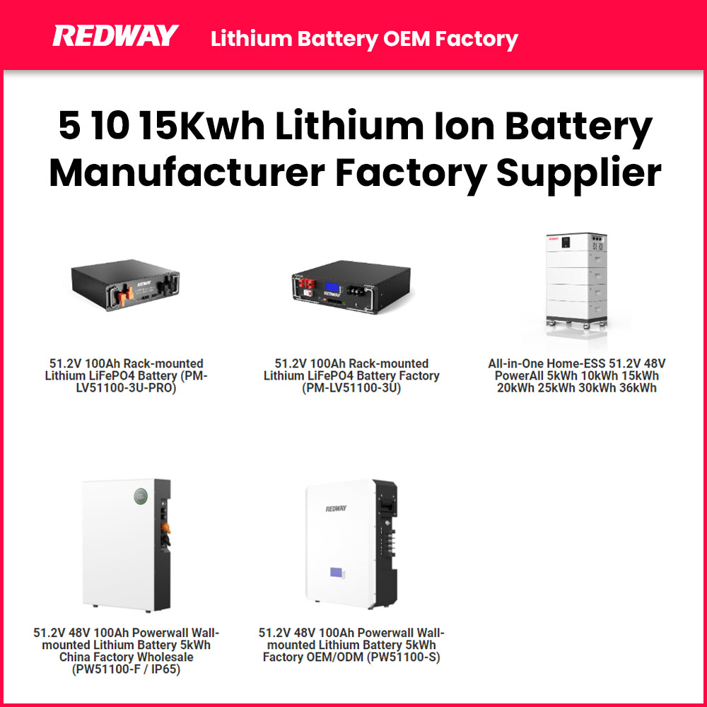 5 10 15Kwh Lithium Ion Battery Manufacturer Factory Supplier
