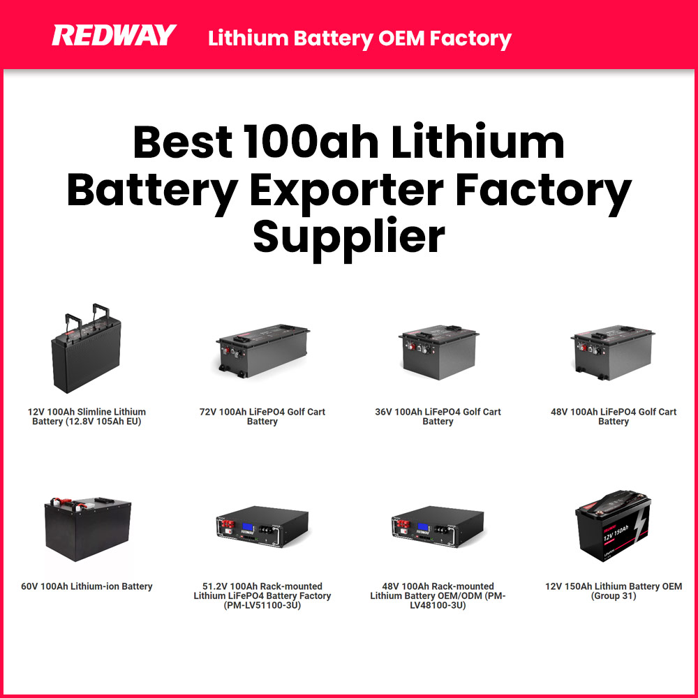 Best 100ah Lithium Battery Exporter Factory Supplier