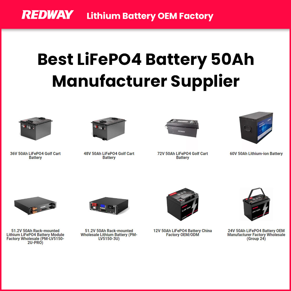 Best LiFePO4 Battery 50ah Manufacturer Supplier
